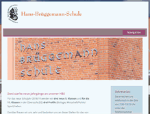 Tablet Screenshot of hans-brueggemann-schule.de